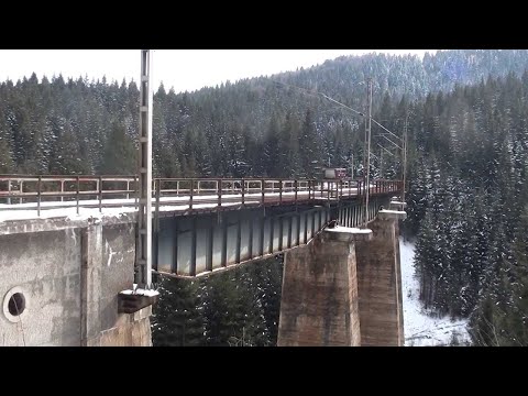 Călătorie feroviara pe viaductul Larion ! Rail journey on the Larion viaduct ! 04.01.2021.