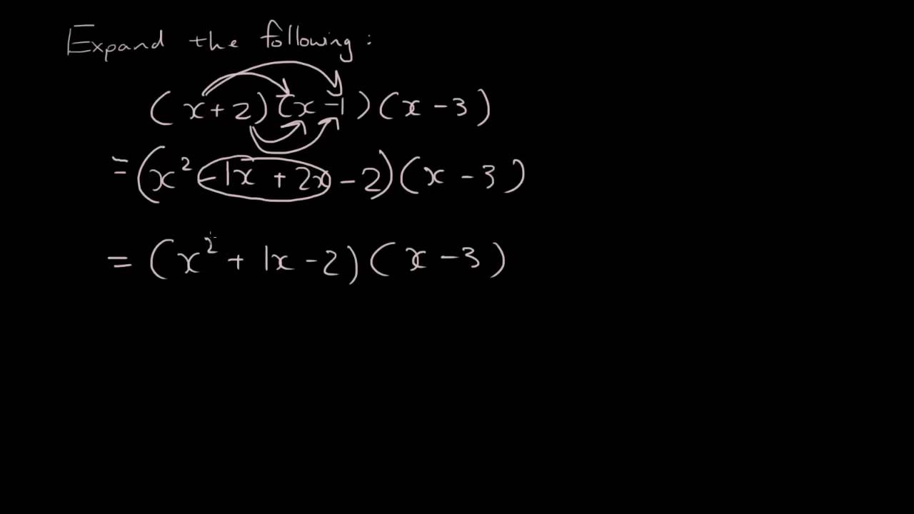 Expanding practice question (3 brackets)
