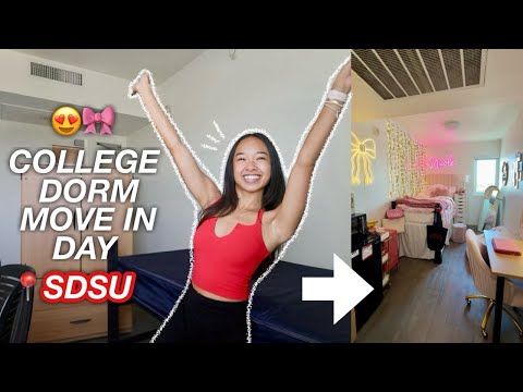 COLLEGE DORM MOVE IN DAY *freshman year @ SDSU*