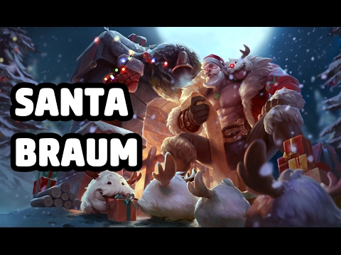 SANTA BRAUM SKIN SPOTLIGHT - LEAGUE OF LEGENDS