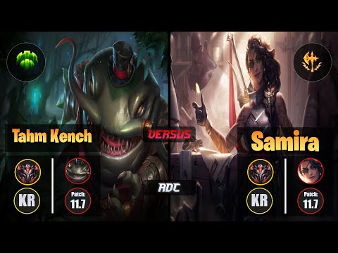 GrandMaster TAHM KENCH [Guardian] (ADC) VS  SAMIRA - Grandmaster KR Patch 11.7