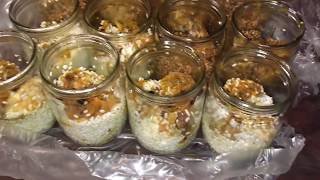 Рисовая каша а ля плов и гречневая каша с курицей в автоклаве
