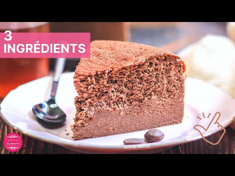 COTTON CHEESECAKE AU CHOCOLAT - 3 INGRÉDIENTS SEULEMENT !