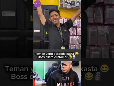Teman yang berbeda kasta 😂 Boss dikira customer 😂🗿 #shorts #lucu #trending #ngakak #viral #memes