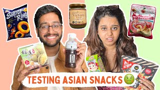 Tasting Asian Snacks with @Aishwarya Mohanraj 🤢 #TestedByShivesh