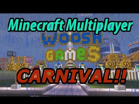 Minecraft Multiplayer: Whoosh Games Theme Park!
