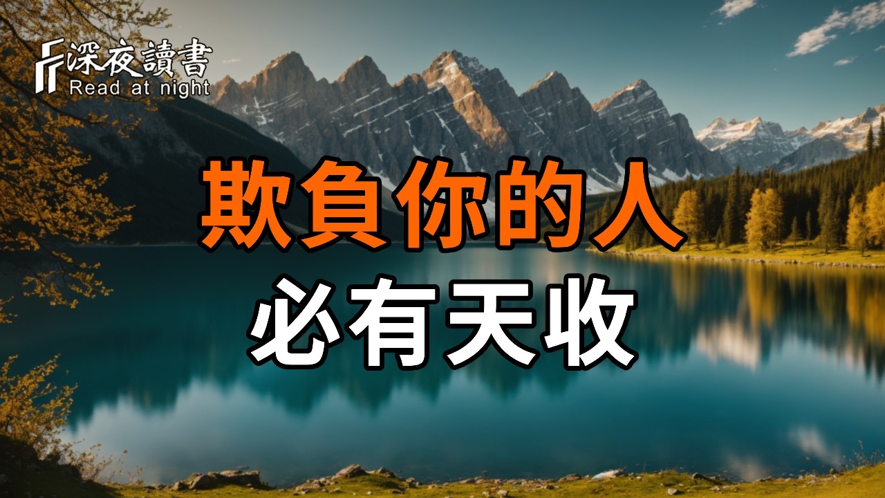 為什麼欺負你的人，最後下場都很慘？弘一法師：這不是報應慢，而是老天正在「清算」這3種惡。【深夜?