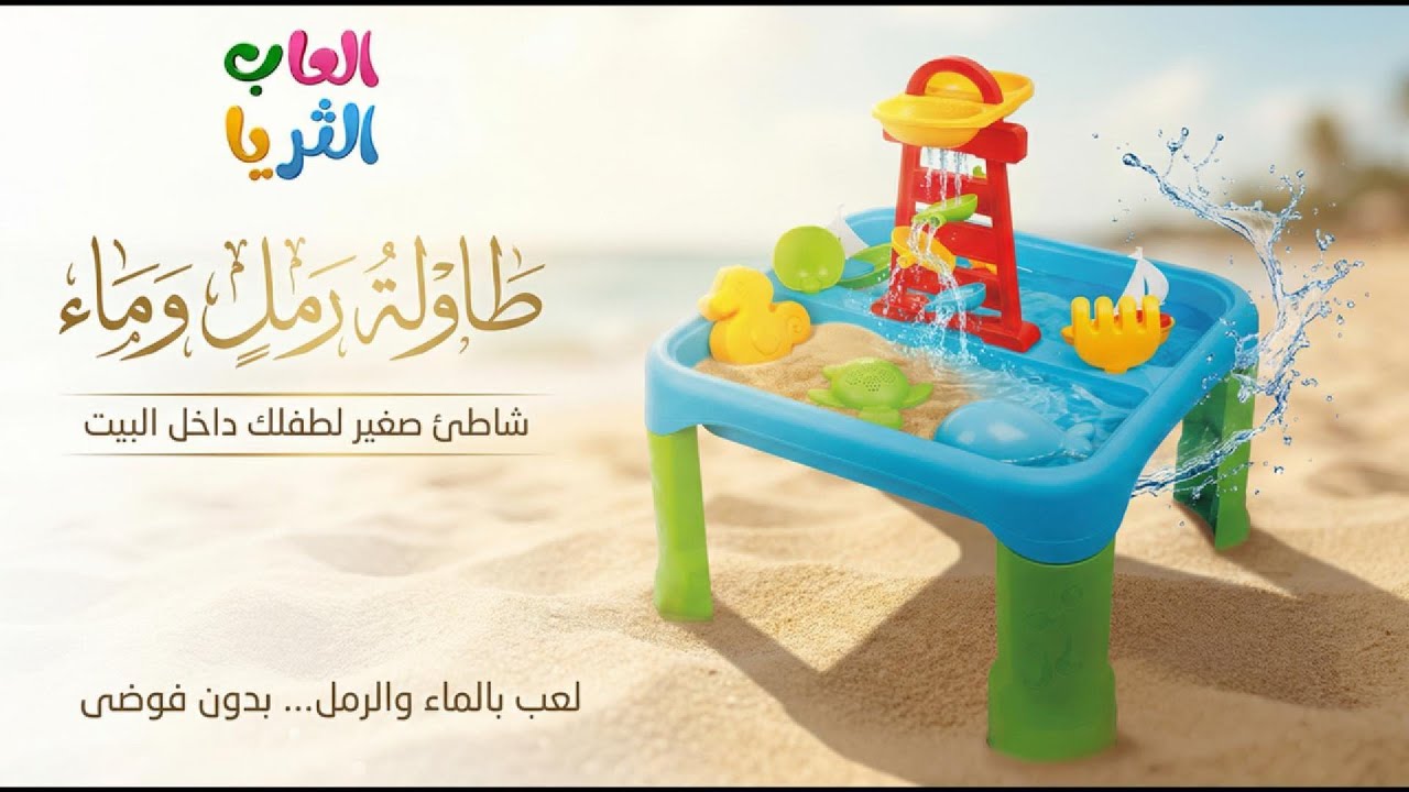  طاولة رمل وماء 