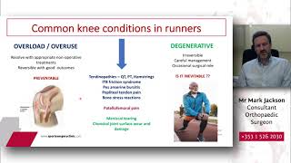‘Common Running Injuries of the Knee’ Mr Mark Jackson, Consultant Orthopaedic Surgeon, SSC Dublin
