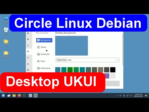 Circle Linux distro baseada no Debian com ambiente desktop UKUI