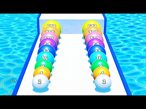 Ball Run 2048 Merge Race Run 3D ! All Levels Gameplay (227-232) android, ios