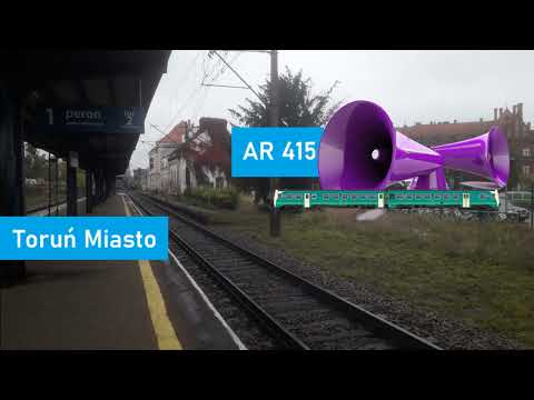 Toruń Miasto, zapowiedź pociągu AR-Os 50864, rel. Grudziądz - Toruń Gł.