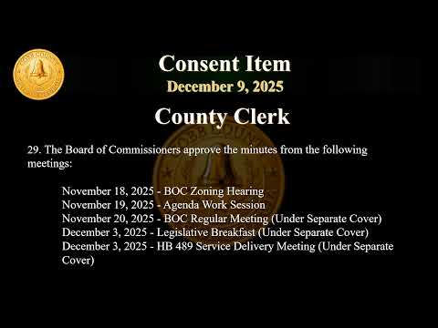 Cobb County Board of Commissioners Meeting - 12/09/25