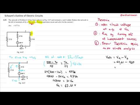 Schaum's Outline Electric Circuits Problem 4.35