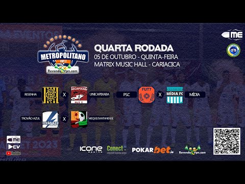 4ª RODADA CAMPEONATO METROPOLITANDO REVENDA VPN 2023 - DIA 01