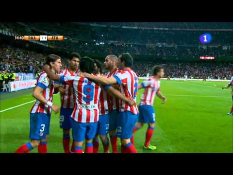 Gol Diego Costa al Real Madrid. Final Copa del Rey. TVE