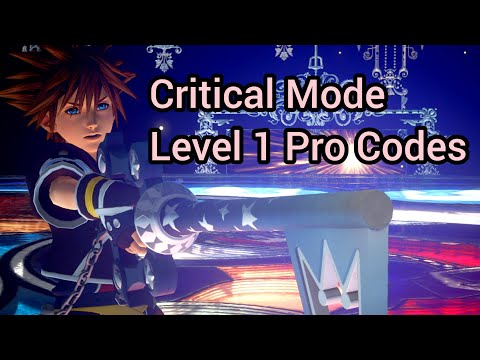 Kingdom Hearts Marathon Finale - KH 3 Level 1 Critical Mode All Pro Codes