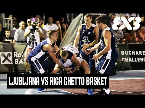 Ljubljana vs Riga Ghetto Basket - Full Game - Semifinal - FIBA 3x3 Bucharest Challenger 2017