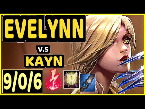 LAMABEAR (EVELYNN) vs KAYN - 9/0/6 KDA JUNGLE CHALLENGER GAMEPLAY - EUW