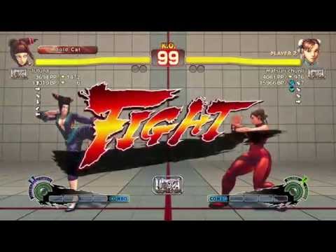 lutuna (Juri) vs matsuri chunli (Chun-li) match2 ranked USF4
