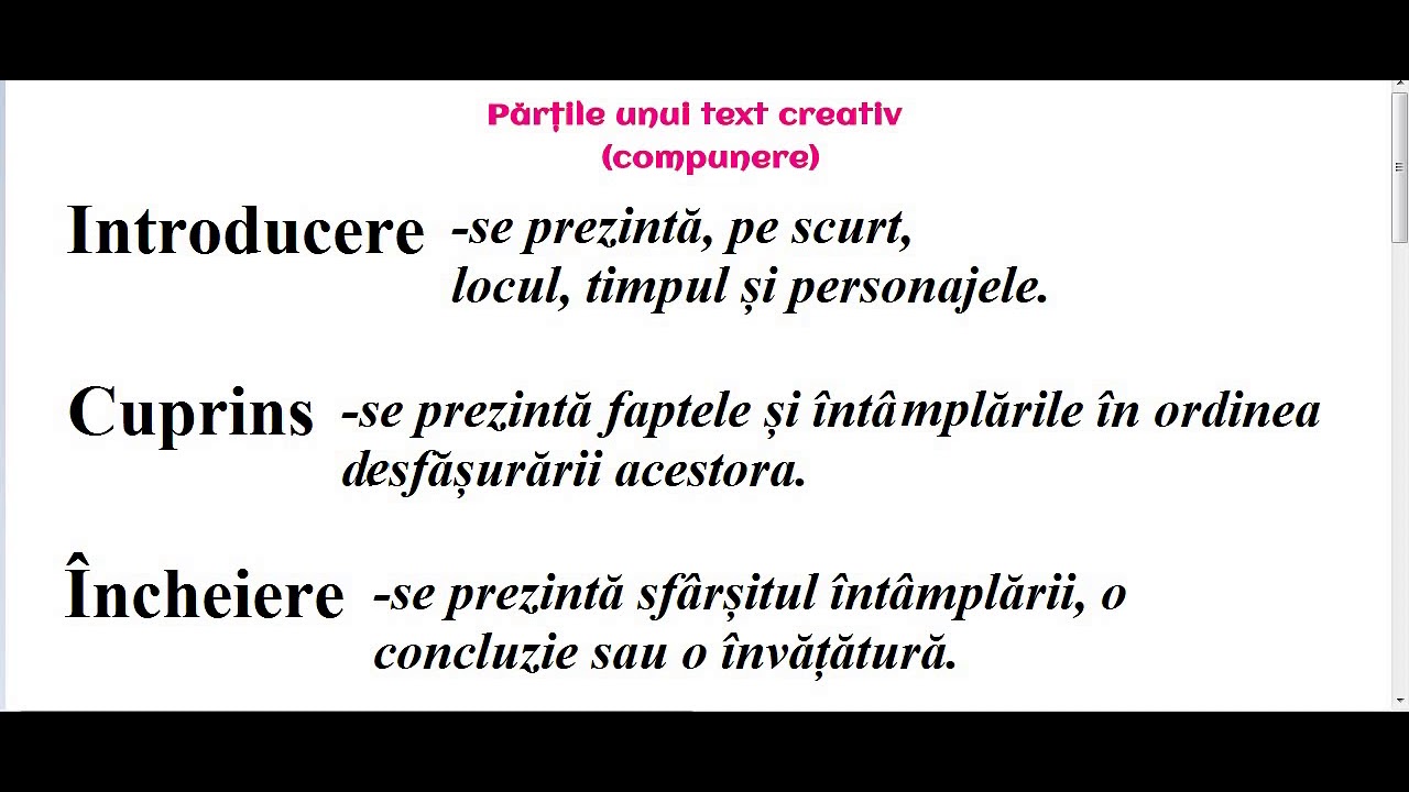 1 P?r?ile unei compuneri