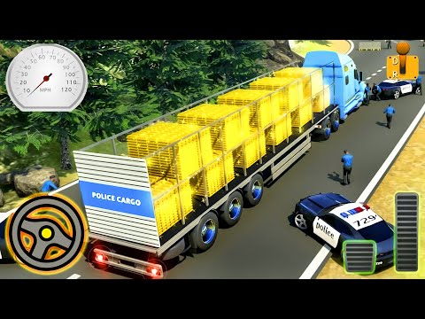 US Police Bike Transporter Truck Driving - Emergency Car Drive | Android Gameplay