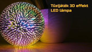 Videó: Tűzijáték - 3D effekt LED lámpa (FireworksLED) E27 foglalat