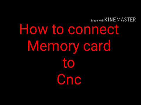 CNC. How to connect a memory card to CNC machine
