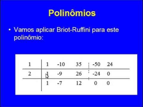Decomposição de Polinômio Em Fatores - Aula 09 - Polinômios