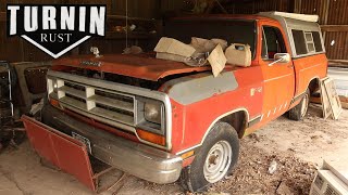 Abandoned 1986 Dodge Ram Barn Find | Will It Run & Drive Home After 15 Years? | Turnin Rust