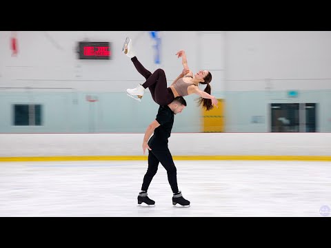 'Halo' - Lilah Fear & Lewis Gibson from Great Britain practice their Beyoncé 2025 Free Dance