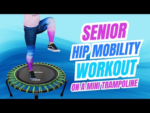 10 Minute Senior Hip Mobility & Strength Workout | Mini Trampoline Rebounding for Beginners
