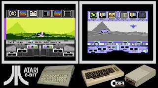 Atari 8-bit vs C64 : KORONIS RIFT (Side by side comparison)