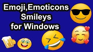 How To Make Emoji, Emoticons, Smileys for Windows 7,8 or 10। EraIT