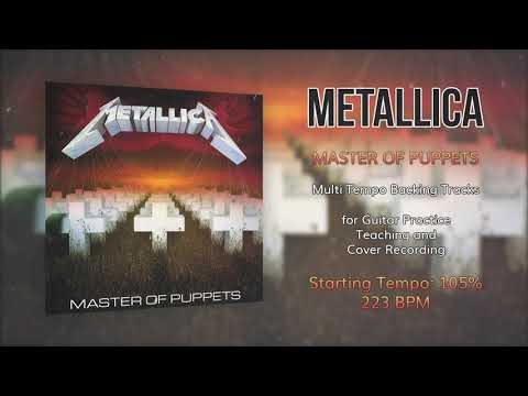 METALLICA - Master of Puppets - 105% Tempo (223 BPM) Backing Track