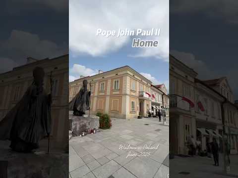 Wadowice-Home of Pope John Paul II.Krem&oacute;wka his favorite dessert is so good! #poland #popejohnpaulii