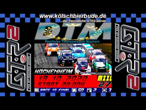 GTR2 - Kölschbierbude.de - DTM Final Race 10 - Hockenheimring -19.10.2020 - 20.10 CEST