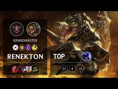 Renekton Top vs Ryze - KR Grandmaster Patch 10.3