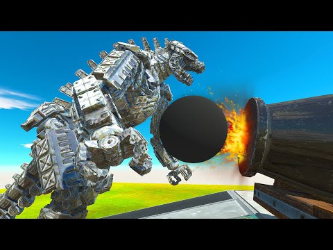 Hit by Super Cannon - Animal Revolt Battle Simulator