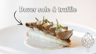 Dover sole &amp; truffle dish | Fine dining &amp; Michelin style ***