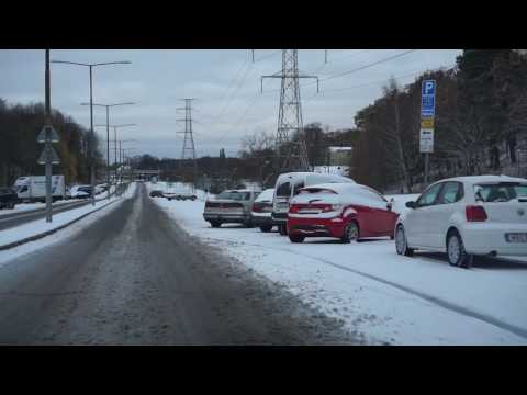 Sweden, driving from Lappkärrsberget(Lappis) to Stockholms Universitet