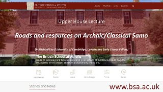Roads and resources on Archaic/Classical Samos