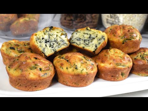 Mafini sa spanaćem i sirom - najbrži, najmekši, najukusniji (Muffins)