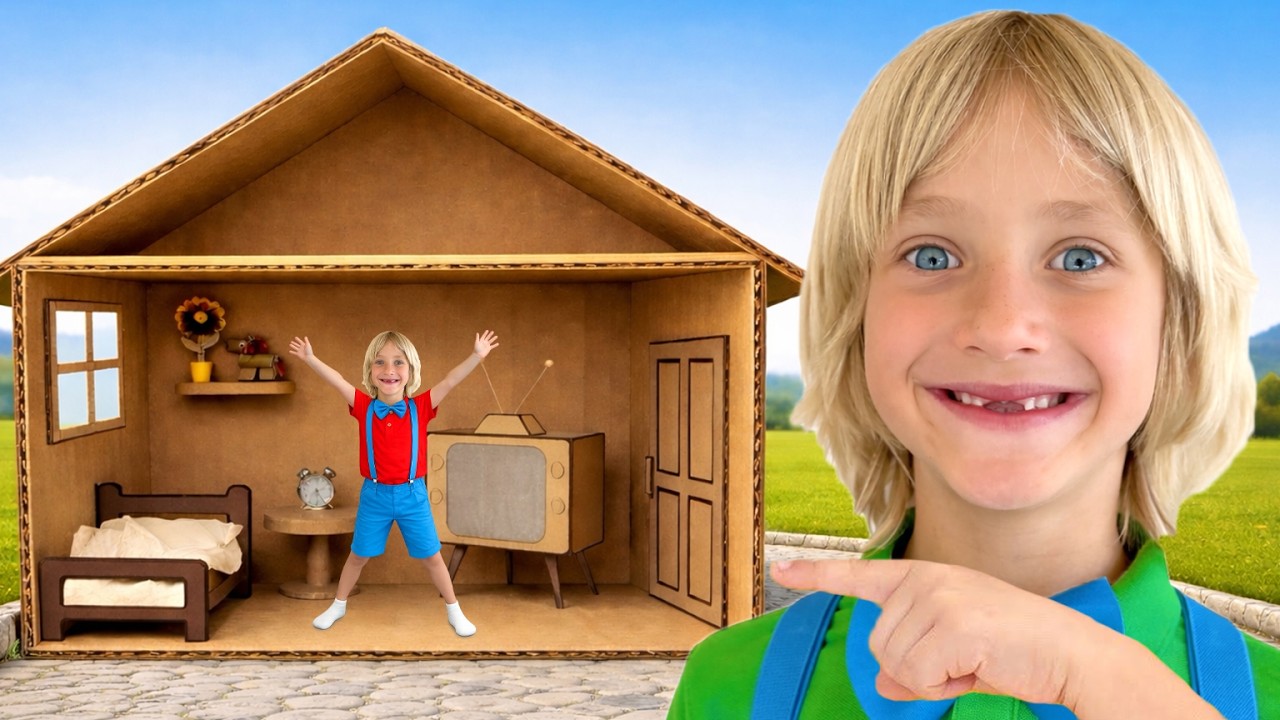 Cardboard Houses Challenge for kids