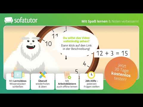 Uhrzeiten – wie lese ich die Uhr einfach erklärt – Mathematik 1. & 2. Klasse