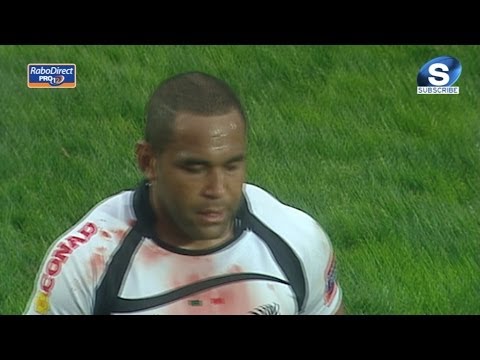 Samuela Vunisa Yellow Card - Zebre v Ospreys 1st May 2014