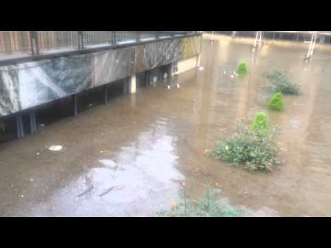 Entire Bar Flooded West Yorkshire Shocking Footage