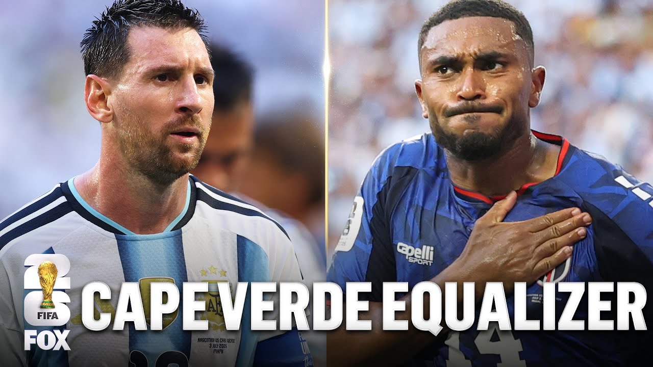 Cape Verde LEVELS score vs Argentina 🚨 Deroy Duarte finds equalizer in second half - YouTube