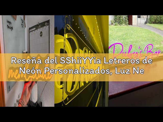 Vídeo relacionado con Letreros de Neón Personalizados, Luz Neón Decoracion Pared Personalizado Para Luces LED Luminosas Letrero De Neon Para Decoración De Bar Boda Fiesta De Cumpleaños Luz (Personalización)