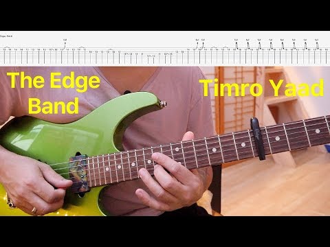 The Edge Band | Timro Yaad | Guitar Lesson with tabs